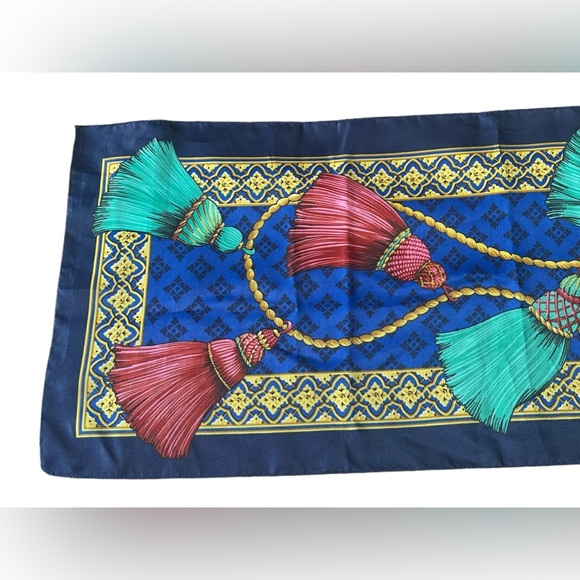 Vintage Avon Made Exclusively In Italy Polyester Scarf Twilly - Picture 3 of 7